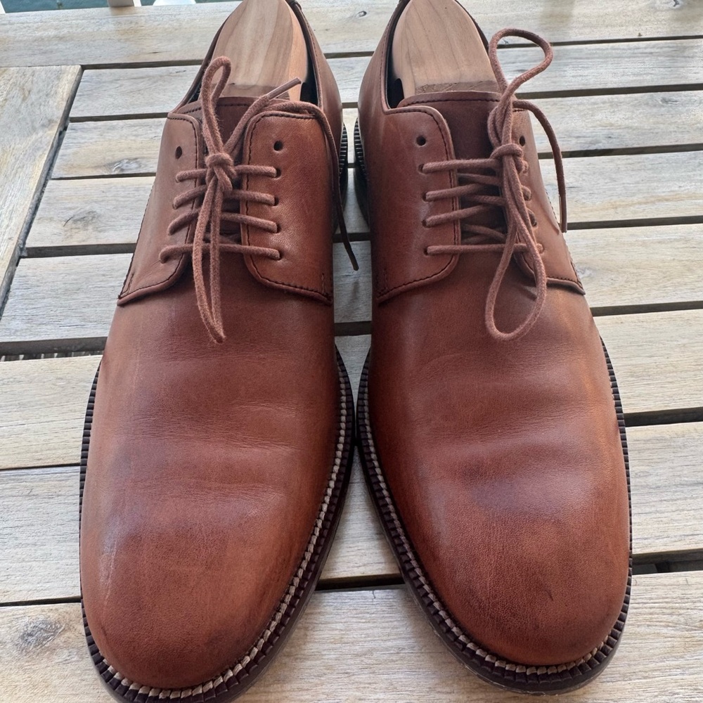 Cole Haan brown Leather Men's Oxfords - Picture 4 of 9